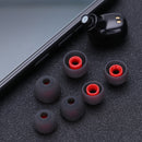 6pcs In Ear Earphone Silicone Earbuds Replace for KZ Headset (Gray+Red) Newly