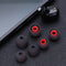 6pcs In Ear Earphone Silicone Earbuds Replace for KZ Headset (Gray+Red) Newly