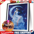 5D DIY Round Drill Diamond Painting Moon Goddess Cross Stitch Embroidery(C