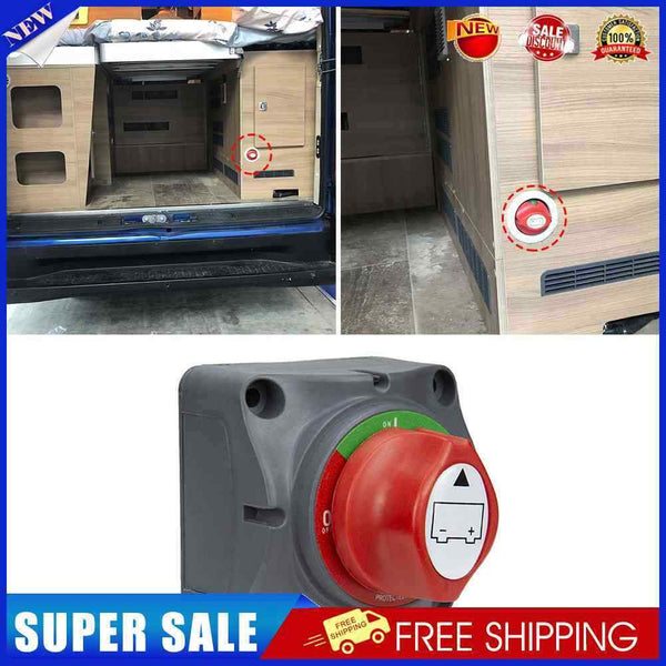 Power Disconnect Switches 2 Gears Battery Selector Switch for Car RV Truck Yacht