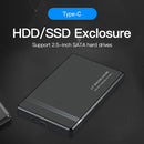5Gbps SATA 2.5 inch Solid State Drive Box SSD External Enclosure (Type-C)