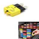 DC32V Manual Reset ATC Circuit Breaker Blade Fuse for Car Boat(20A Yellow)