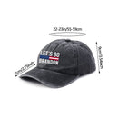 Denim Adjustable Tr ump Supporters Hat Lets Go Brandon FJB Hat Baseball Cap