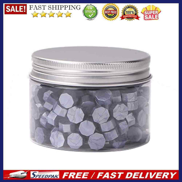 200pcs Octagon Sealing Wax Blue Wax Beads for Envelope Invitation DIY Making