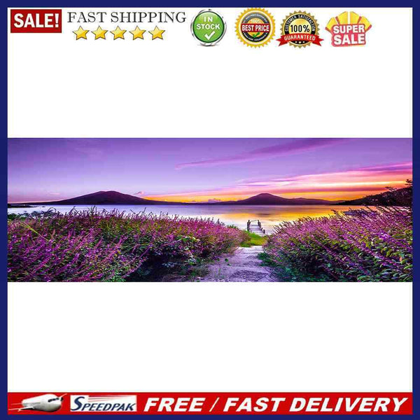 Lakeside Flower Full Round 5D DIY Diamond Painting Embroidery Picture Home