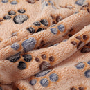 WARM Pet Blanket Touch Soft Warm  Dogs Cat  Bed Blanket Mat(Brown) (60x40)