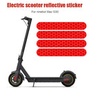 4pcs Electric Scooter Skateboard Stickers Safety Protective Reflective Deca