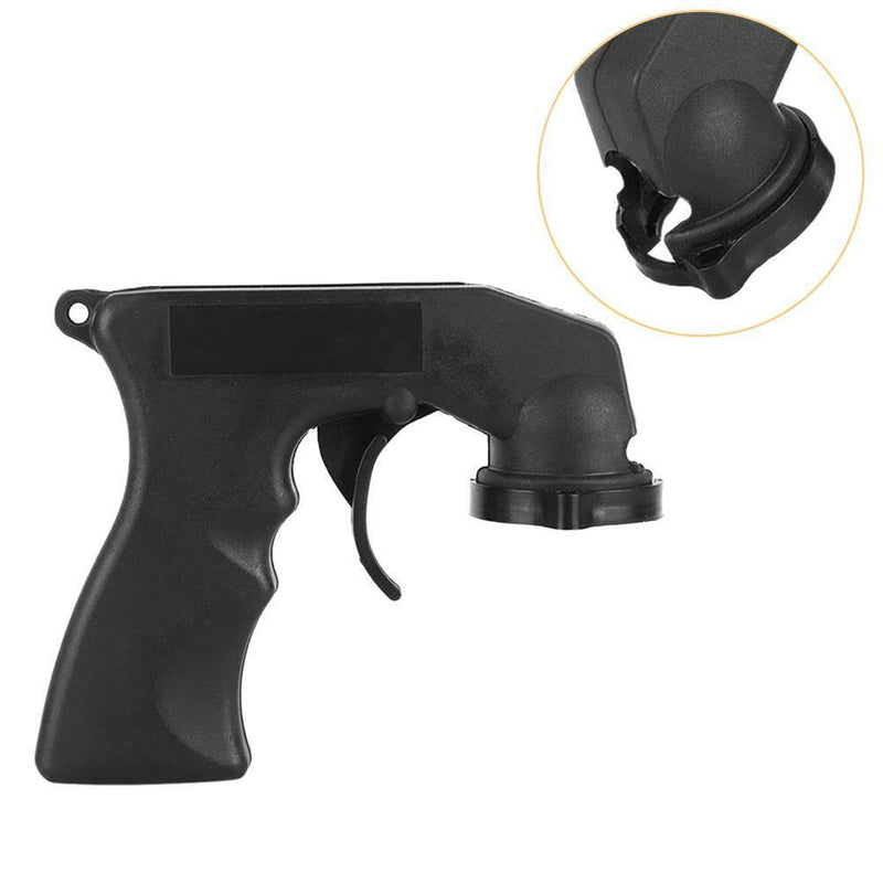 Car Paint Care Aerosol Spray Gun Adapter Handle with Grip Trigger Black