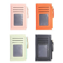 5pcs Women PU Solid Card Holder Money Bag Multi-slot Mini Wallet (Green)