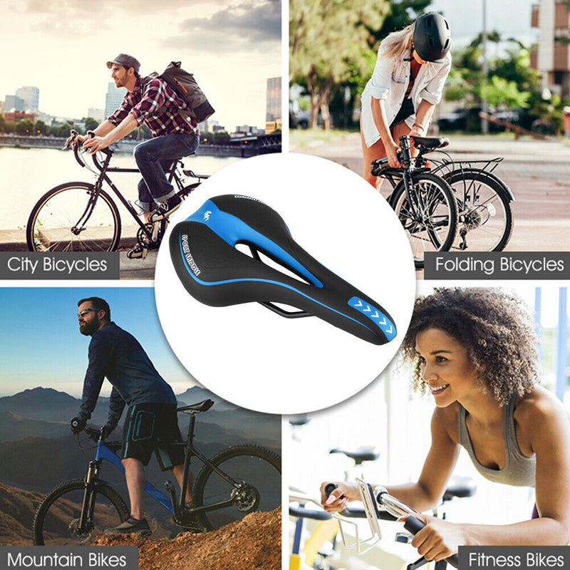 YAFEE Mountain Bike Seat Saddle Soft Bicycle Breathable Comfort Hollow Cushion