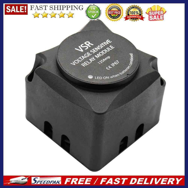 12V Voltage Sensitive Charge Relay VSR Battery Isolator Charge for Car Boat