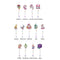 Diamond Drill Rainbow Collection Hang Crystal Prisms Wind Chime (Rose)