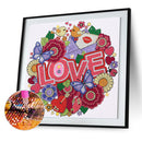 5D Partial Special Shape Drill Diamond Painting Love Mosaic Rhinestone Draw
