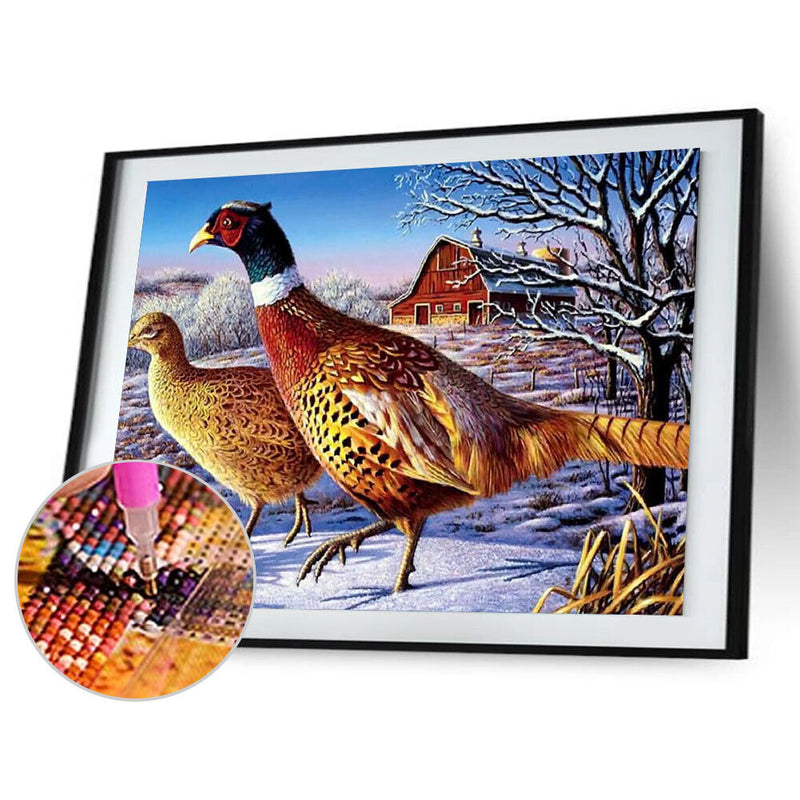 5D DIY Full Drill Diamond Painting Dove Cross Stitch Embroidery Home Decor Craft