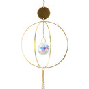 Crystal Ball Iron Ring Hanging Pendant Home Garden Decor (18)