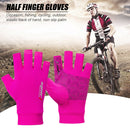 Summer Half Finger Gloves Breathable Anti-Slip Outdoor Sport Mitten (Pink) Newly