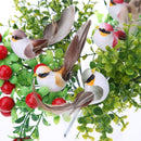 Starnear 12 Colorful Foam Binding Artificial Birds for DIY Crafting Ga