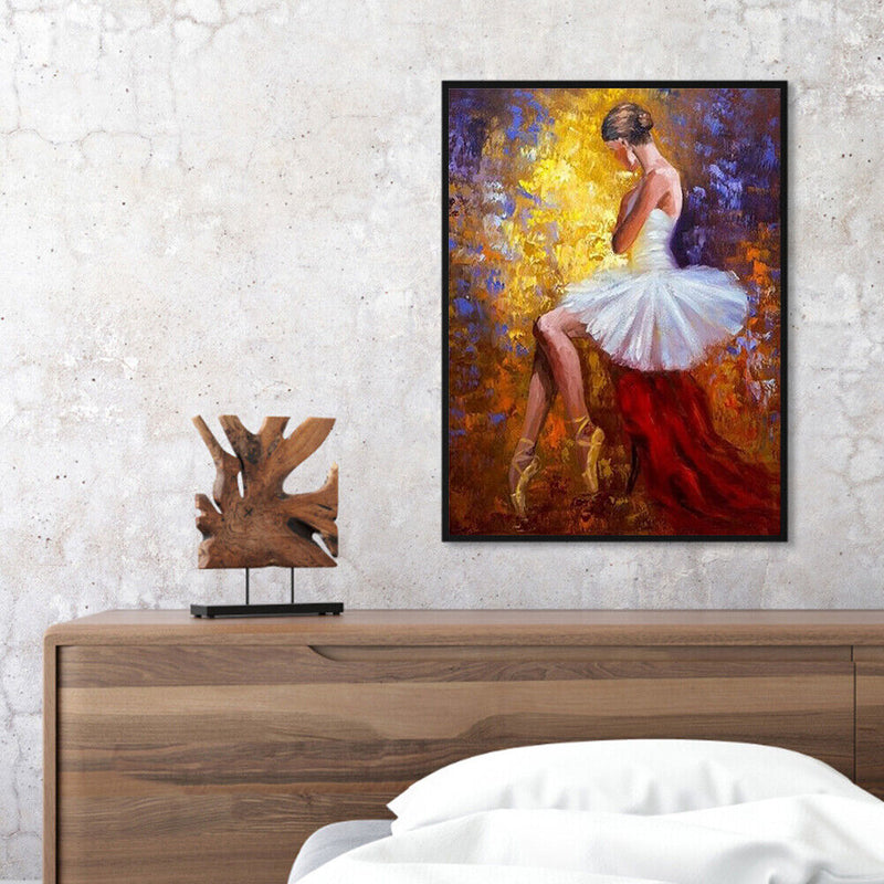 Ballet Girl Oil Paint By Numbers Kits Canvas DIY Hand Painted Wall Picture