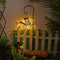 LED Shower Solar Light String Star Bottom Hollow Out Yard Lamp (Bracket B) Newly