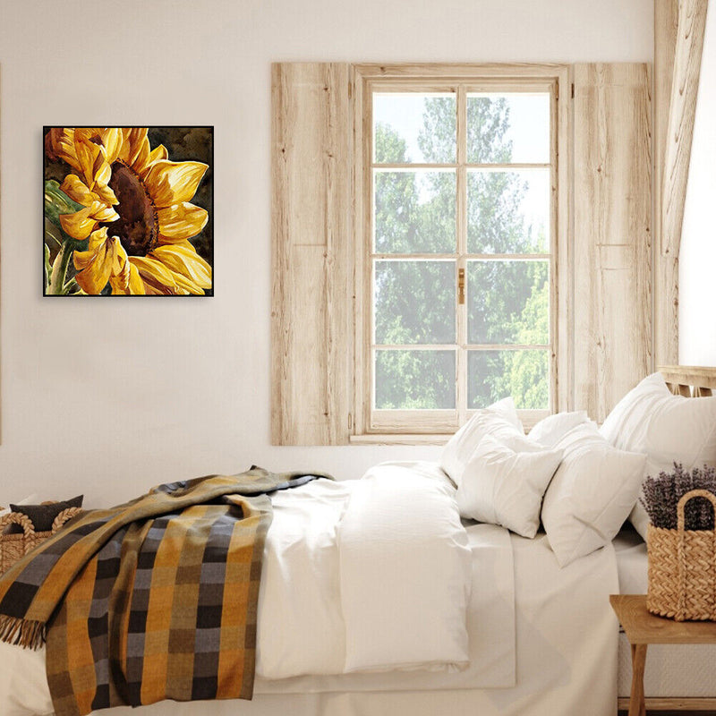 Sunflower 20X20cm Frameless Oil Paint By Numbers DIY Painting Crafts (S558)