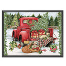 Full Cross Stitch 11CT Christmas Car Counted Embroidery DIY Needlework Kits