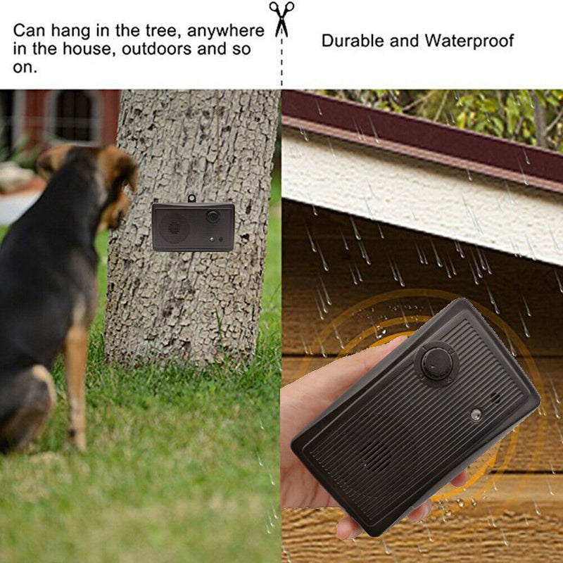 Ultrasonic Pet Repeller Suppressor Outdoor Dog Sonic Bark Controller Tool Newly