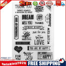 Thank You Silicone Transparent Stamp DIY Scrapbooking Decor Clear Stamp