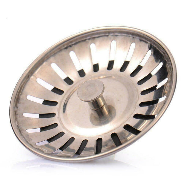1xStainless Steel Kitchen Sinks Strainer Waste Plug Stopper Drain Filter C6L4