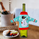 Holiday Christmas Cloth Wine Bottle Bag Table Dinner Party Wine Cover (B)