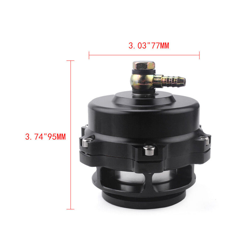 Turbo Blow Off Valve External Wastegate CNC 50mm 35PSI V-Band BOV (Black)
