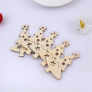 Carving Wood DIY Crafts Wood Pieces Xmas Tree Wooden Slice Merry Christmas