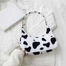 Fashion Women Animal Pattern Printing Underarm Bag Hobos Handbags (Cow)