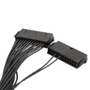 2pcs 30CM Dual Power Supply Power Supply 24 Pin ATX Motherboard Adapter Cable