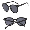 Fashion Oval Sunglasses for Women UV Protection Travel Beach Eyewear Black