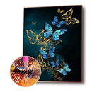 Butterfly 5D DIY Full Round Drill Diamond Painting Hanging Canvas Picture Gif