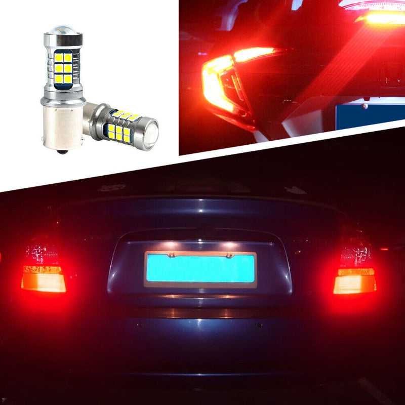 2x S25 1156 BA15S 3030 27SMD LED Car Bulbs for Reverse Turn Signal Light Newly