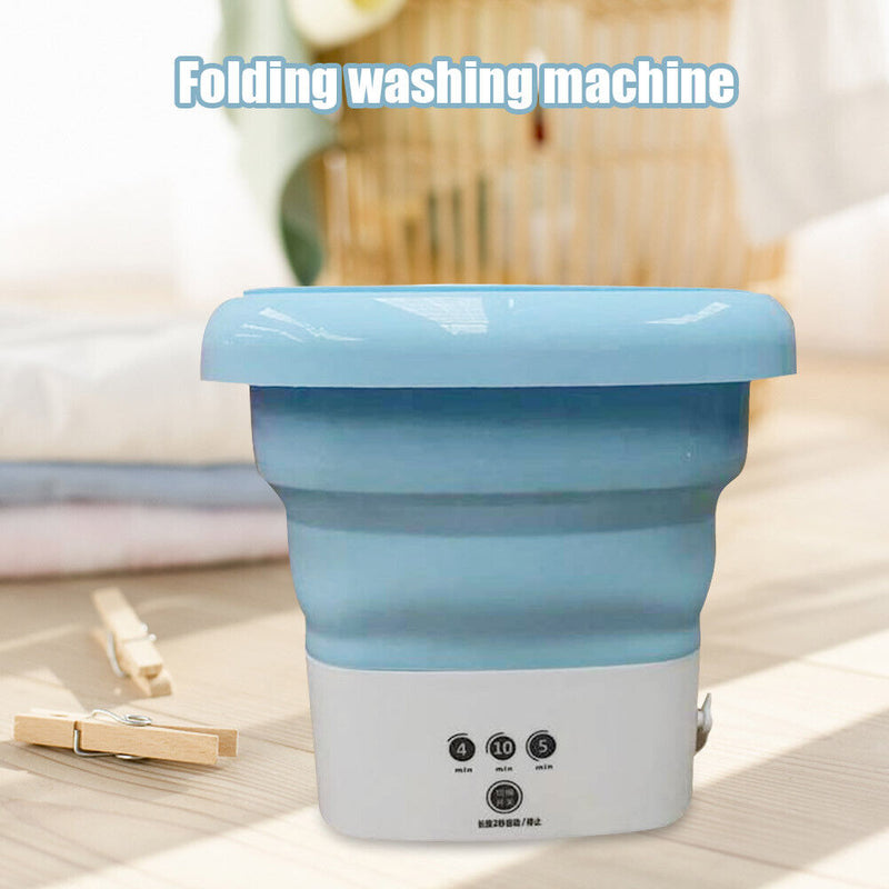 #A Mini Folding Washing Machine Household Portable Personal Travel Cleaning Wash