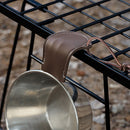 Anti-Scald Anti-Slip PU Leather Frying Pan Handle Protective Cover (Coffee)