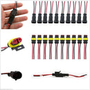 HID Fog Plug Terminal Car SUV Boat Sealed Waterproof Electrical Wire Connector
