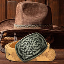 Celtic Buckles Wide Belts Alloy Jeans Accessories for Men Women Cowboy Style