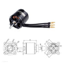For RC Aircraft Brushless Motor C4250 800KV DC Motor Motor External Rotation