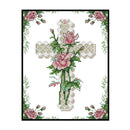 DIY Heart of Rose Partial Embroidery Set Canvas Artworks Home Wall Decorations