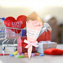 Soap Rose Flower Bouquet Artificial Rose Flower for Women Girl (Pink Rose) Newly