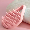 #A Silicone Hair Scalp Massager Brush Massaging Shampoo Brush Bathing Cleaner Ba