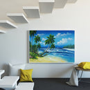 Summer Beach Oil Paint By Numbers Kits DIY Handpainted on Canvas Wall Art