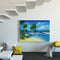 Summer Beach Oil Paint By Numbers Kits DIY Handpainted on Canvas Wall Art