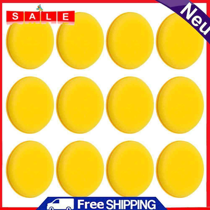 12pcs/set Car Car Washing Cleaning Sponge Polish Waxing Cleaning Scrubber