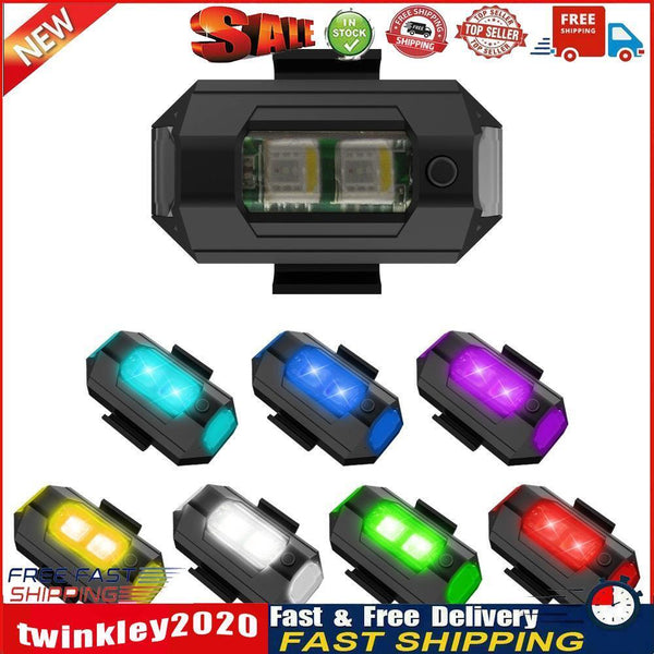 LED Emergency Strobe Lights Kit 7 Colors Aircraft Pilot Light for Car SUV Newly