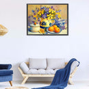 5D Diamond Painting Kit Flowers Full Round Rhinestone DIY Home Decoration Gif