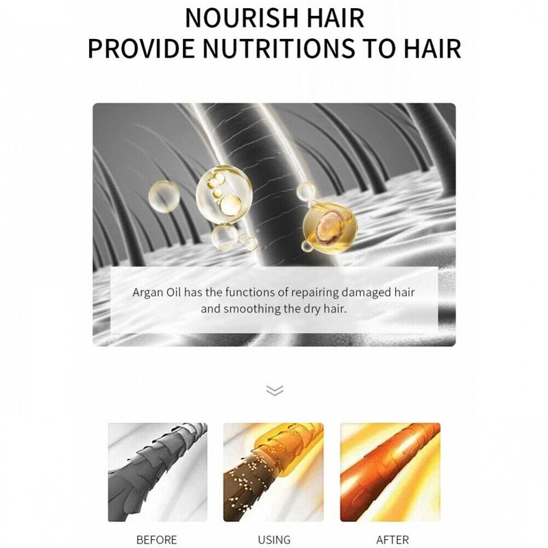 60ML Hair Care Moroccan Pure Argan Oil Hair Essential Oil for Dry Hair Types
